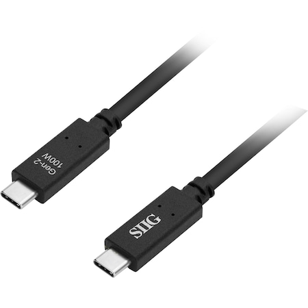 Siig Usb 3.1 Type-C Gen 2 Cable 100W - 1M, 10Gbps Data Transfer Rate CB-TC0F11-S1